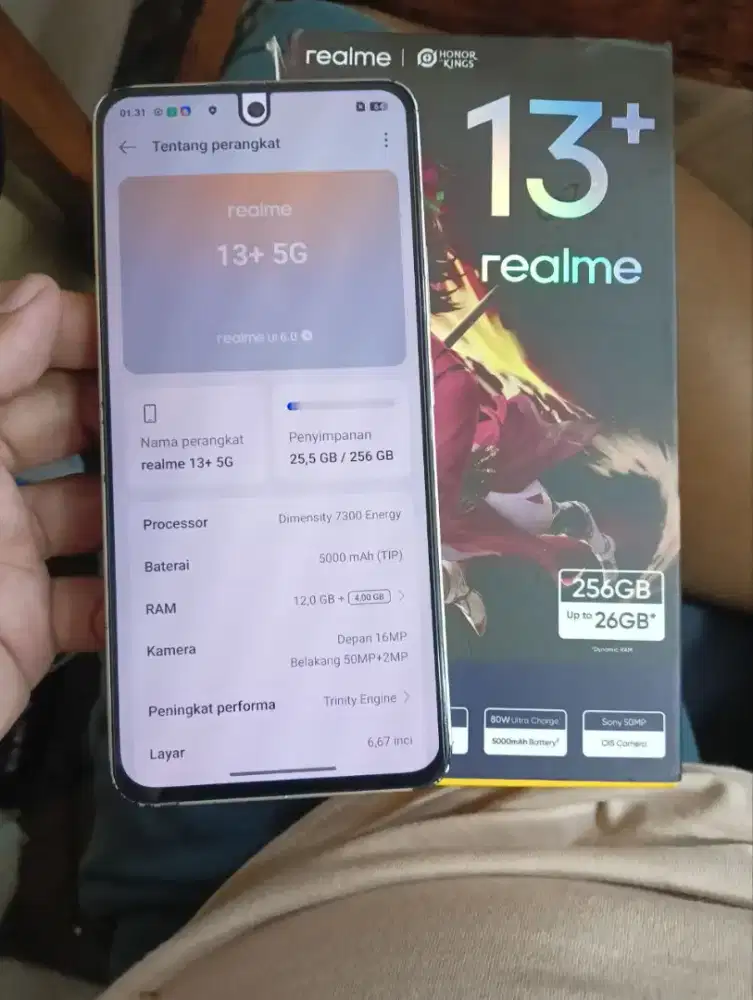 Realme 13 Plus 12/256 5G rami msih bgus lect2 aj bs tker tambh