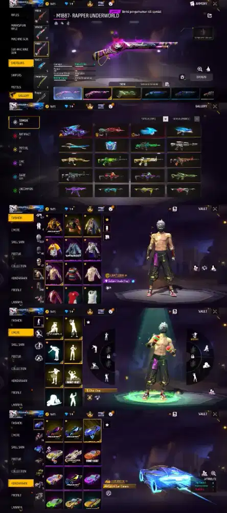 JUAL AKUN FF YG MINAT LANSUNG INBOX