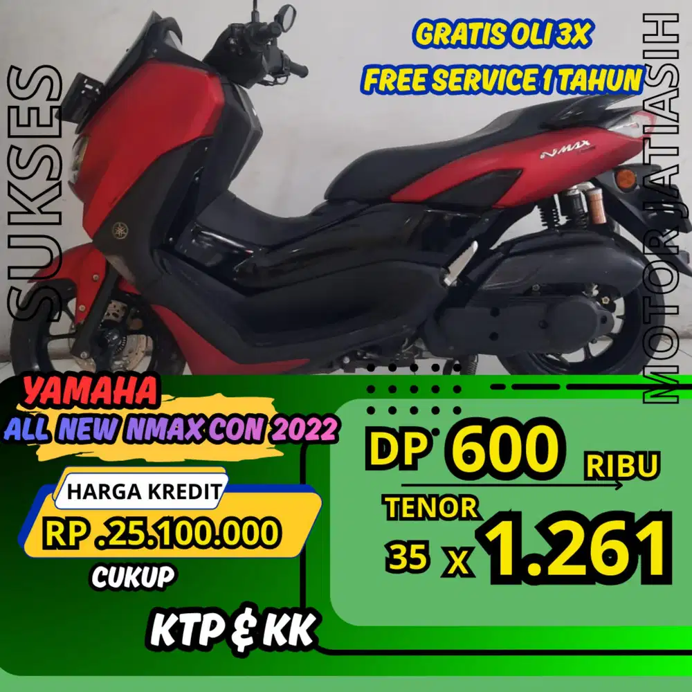 PROMO DP MURAH YAMAHA NEW NMAX CON 2022 DP 600 RIBU BISA CASH/KREDIT