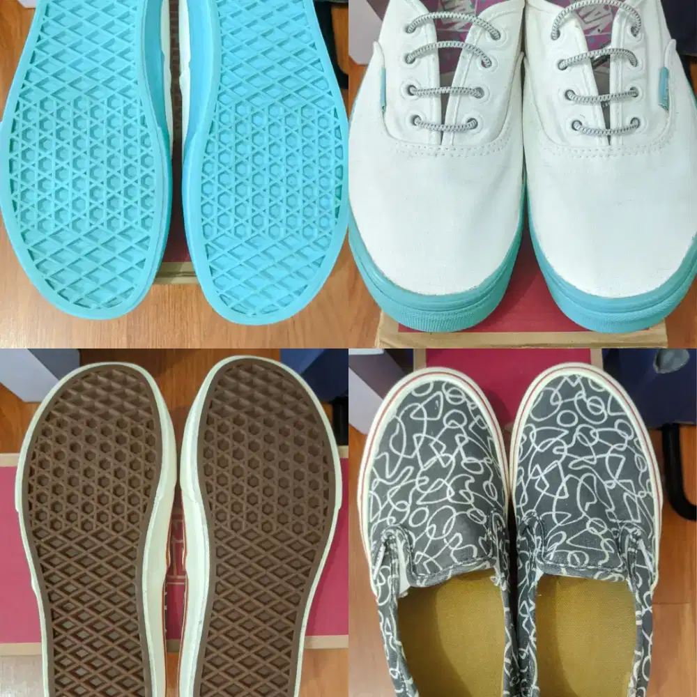 Preloved Sepatu Vans dijual 2 pasang edisi decluttering