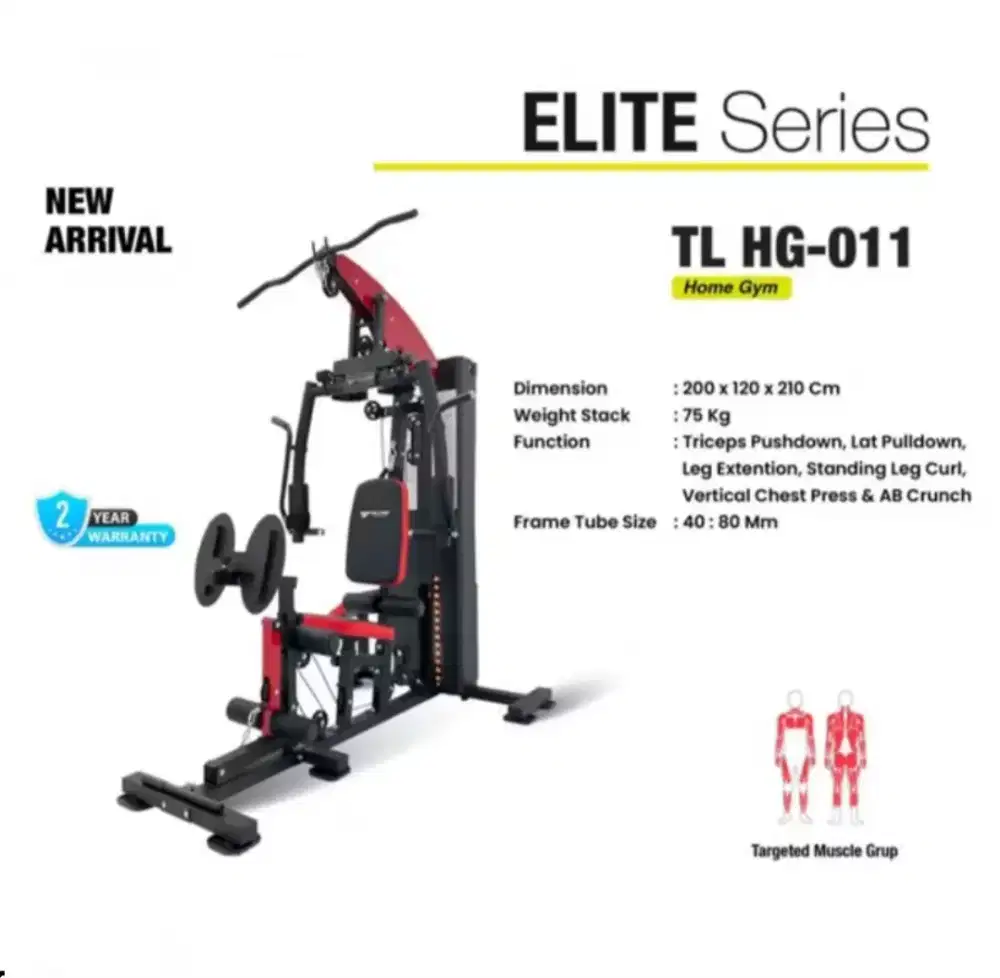 Home Gym Total Tl-011 Alat Fitness Kebugaran