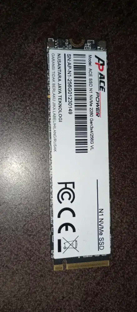 SSD 2280 M.2 NVme 256GB (New)