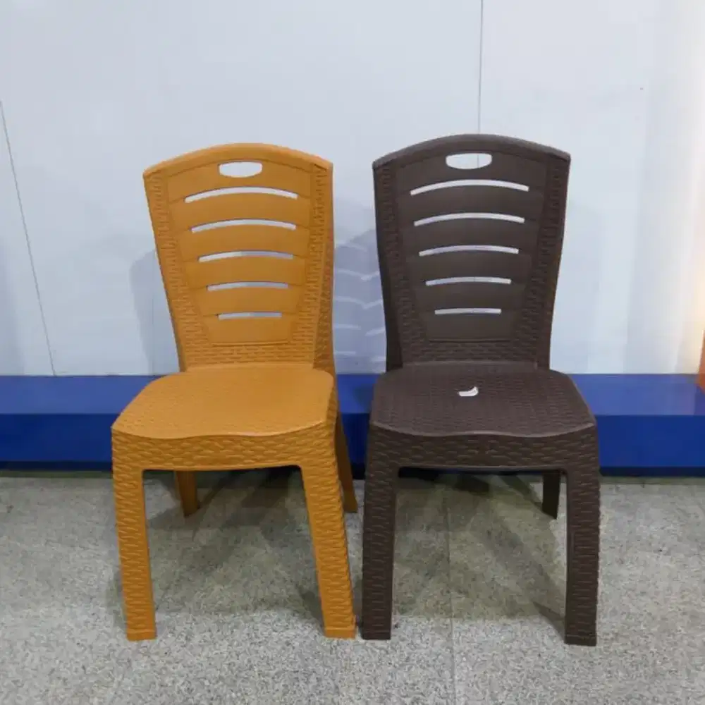 Kursi Plastik merk Olymplast modern rotan type OL 203