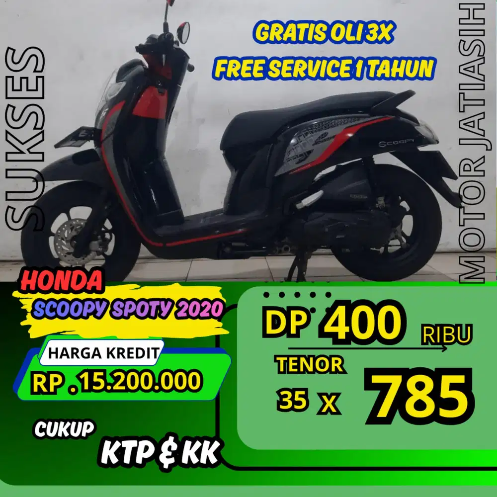 PROMO DP MURAH HONDA SCOPPY SPORTY 2020 DP 400 RIBU BISA CASH/KREDIT