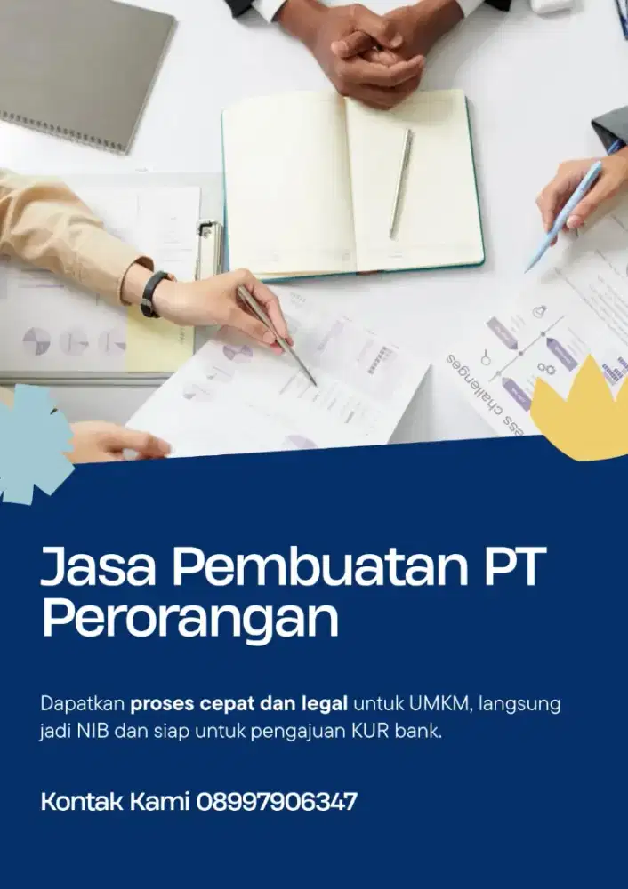 Jasa Pembuatan PT Perorangan Cukup 250 Untuk UMKM