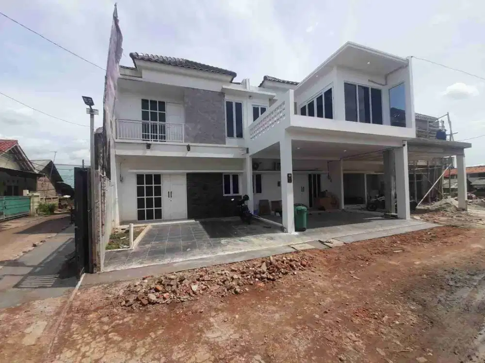 Cluster mewah 2lantai dijatibening dinding ful batamerah 5MENIT ke stasiun LRT Jatibening