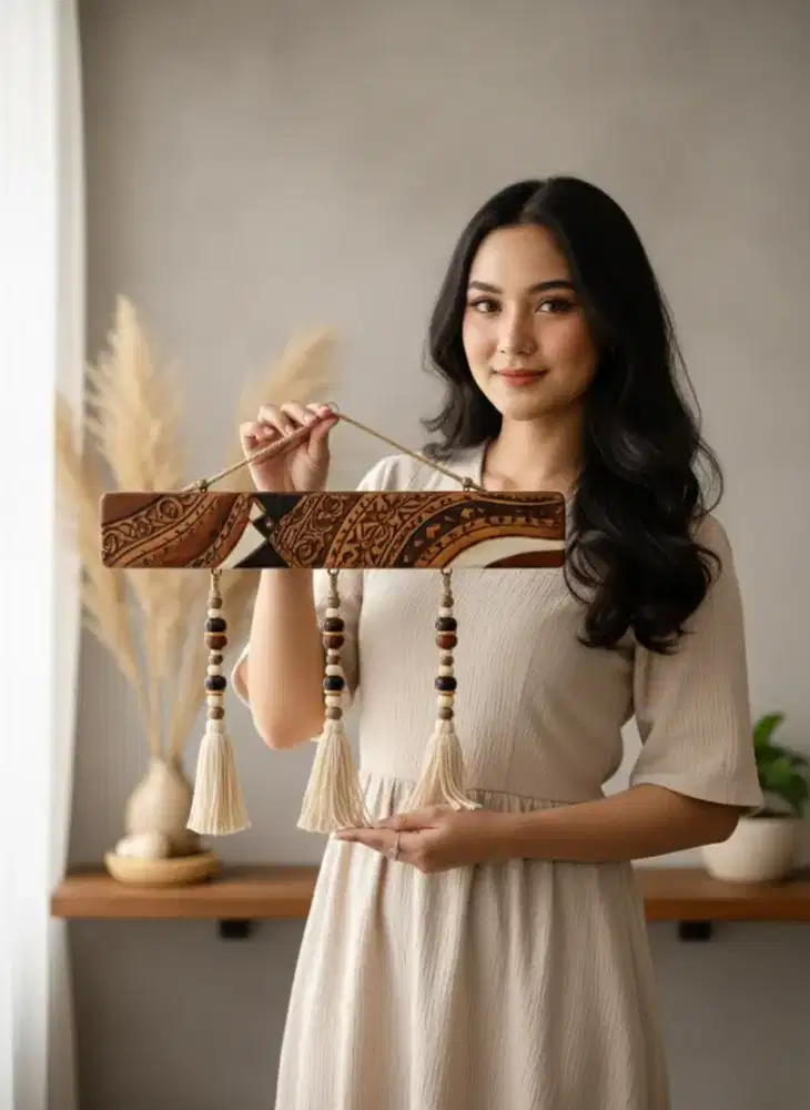 Nyemek Hiasan Dinding Kayu Ukir Bali Handmade Dekorasi