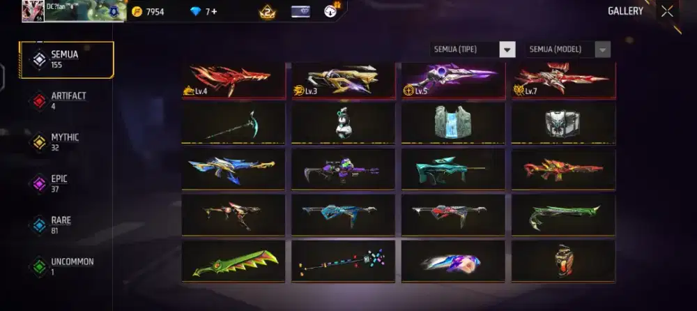 Akun ff murah, bundel bagus