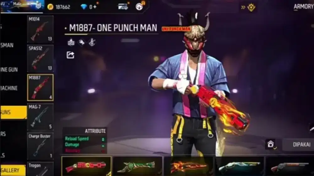 Akun ff sg opm, evo lengkap, murah