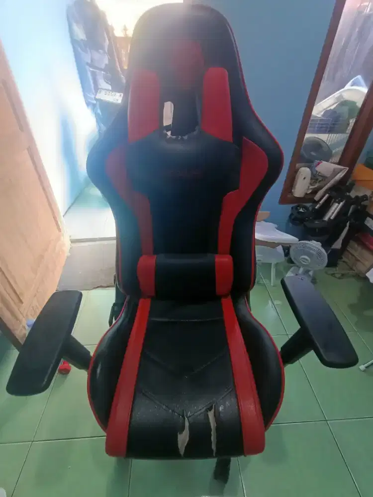 Kursi Gaming Rexus RGC 105 (Original) Warna Hitam - Merah