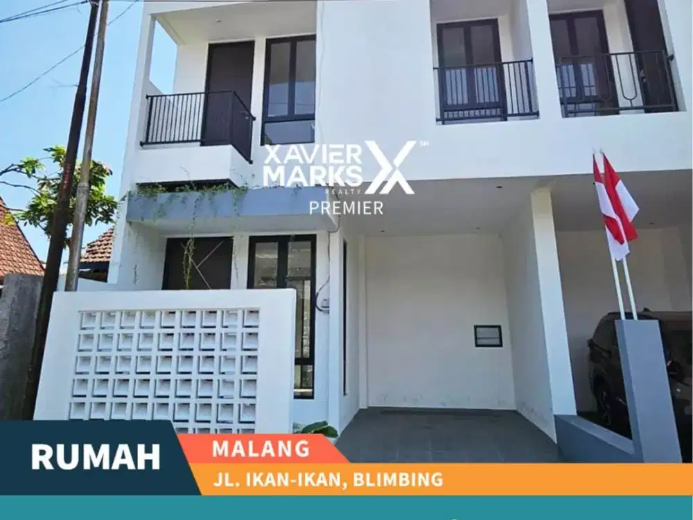 Dijual Rumah Modern Baru di Jl Ikan Ikan Blimbing Kota Malang
