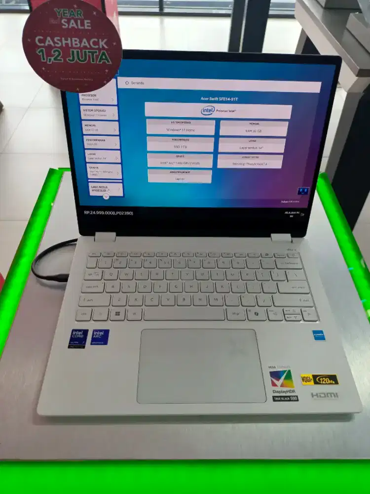 Kredit laptop Acer SWIFT SFE14-51T
