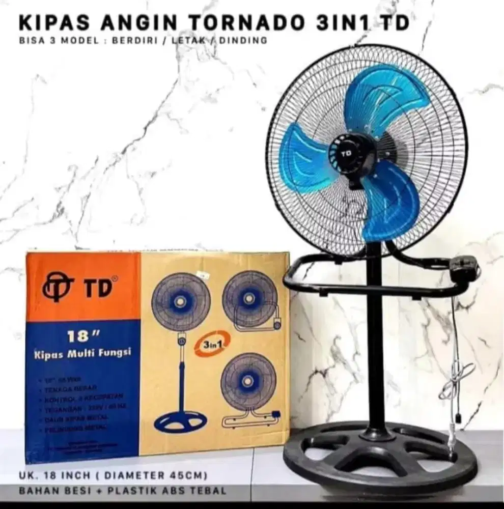 Kipas angin tornado 3in1 18