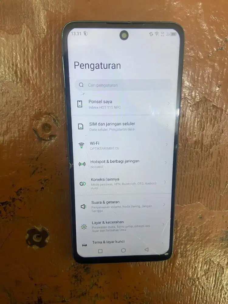 Infinix hot 11s nfc 6/128{seken}minus hp only