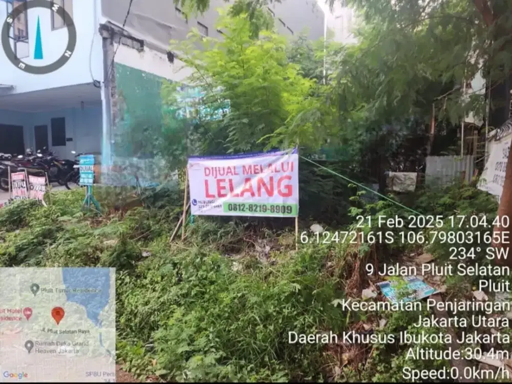 Dilelang tanah kosong samping klinik amanyaak pluit