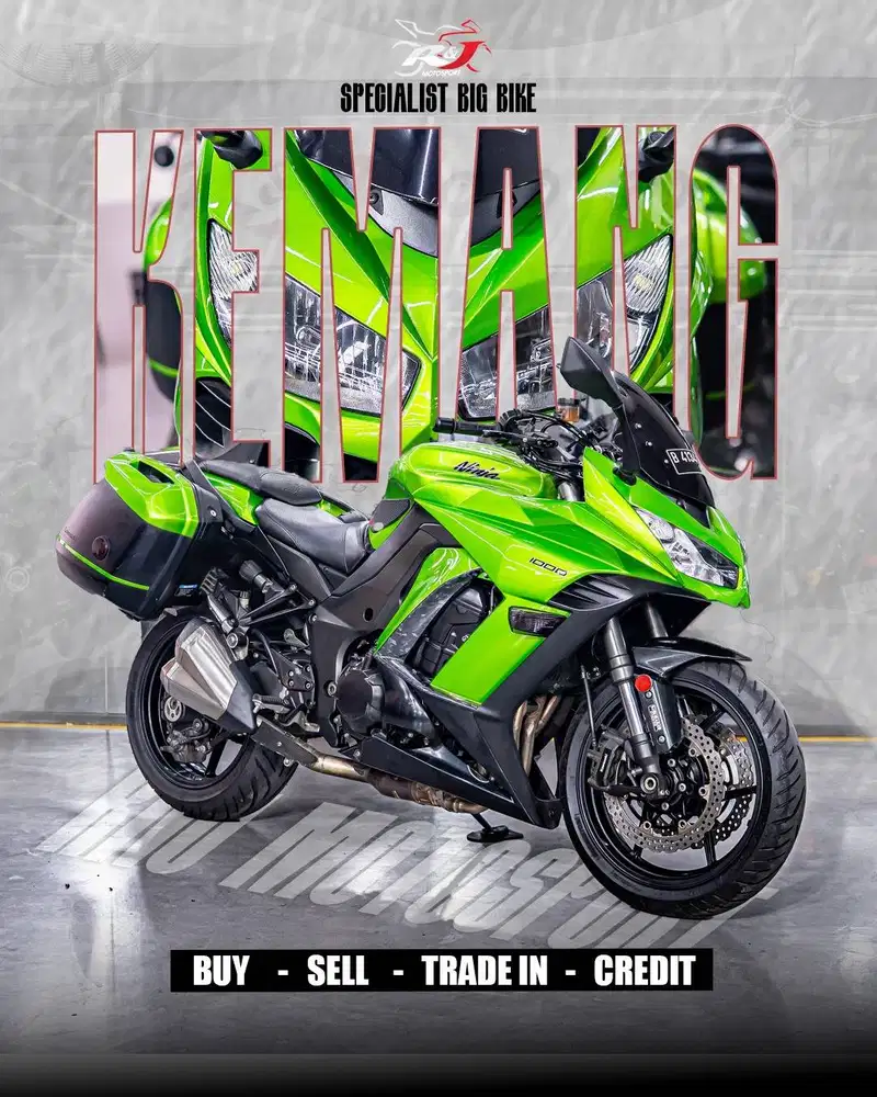 (STNK&BPKB) Kawasaki Ninja 1000 Nik 2013 Warna Hijau Odo 19.000 an