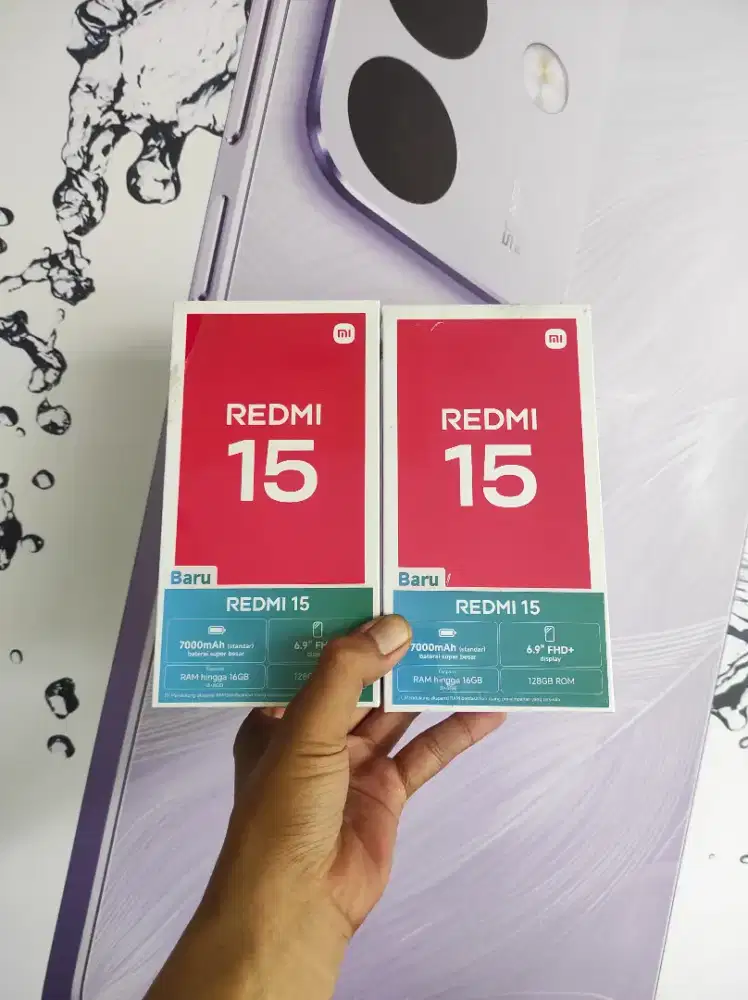 Berminat silahkan WA Xiaomi Redmi 15 NFC 8+8/128 Garansi resmi 15bln
