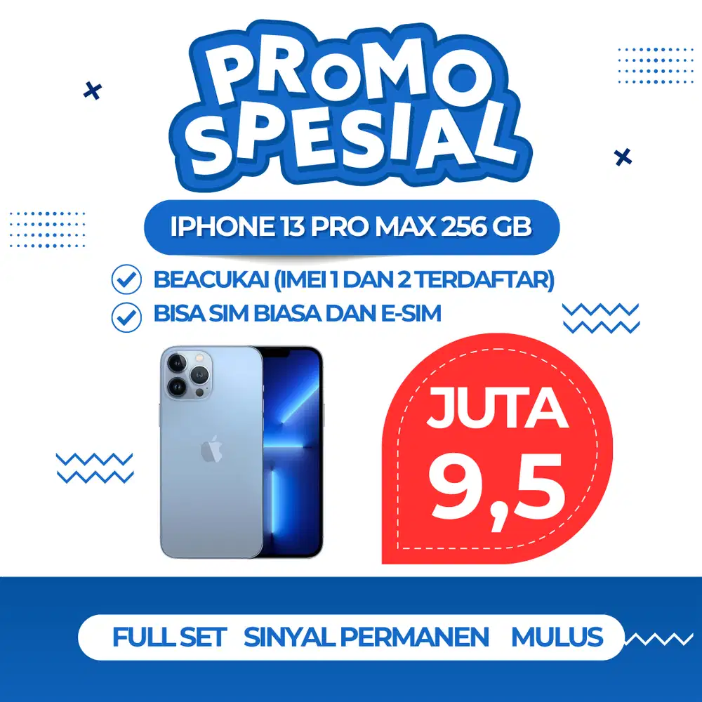 iPhone 13 Pro Max 256GB — Super Mulus, Siap Pakai!