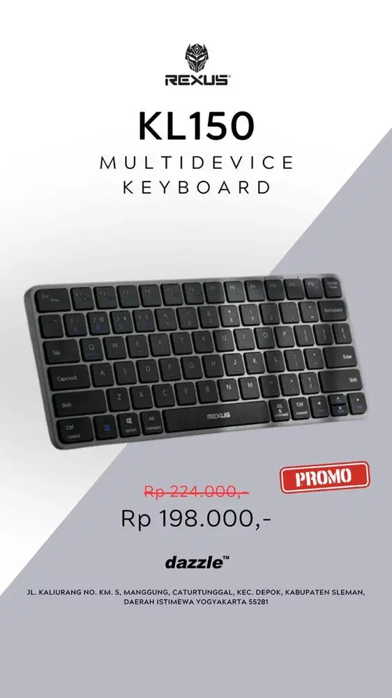 Rexus KL150 bisa buat Tablet/ Ipad