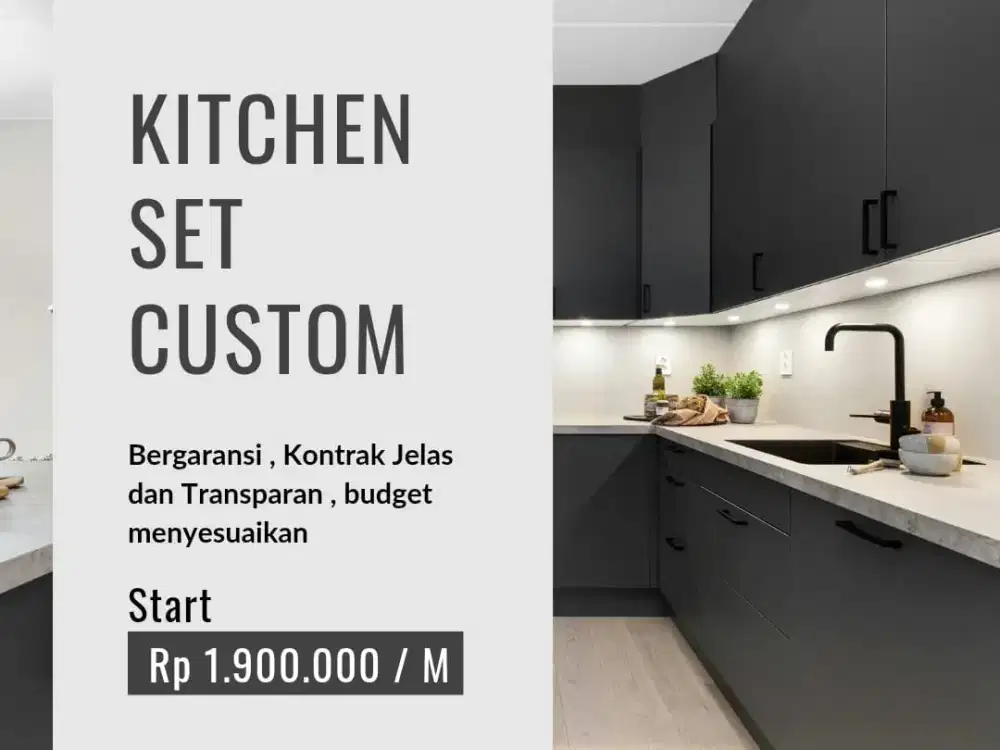 Kitchen Set Custom Bandung • HPL / Multiplek