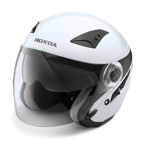 HELMET HONDA LUXURY WHT size L