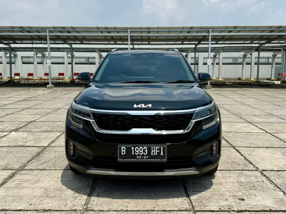 (km 37rb)Kia Seltos Ex Plus 1.4 AT. Tahun 2022. Hitam. Perfect cond