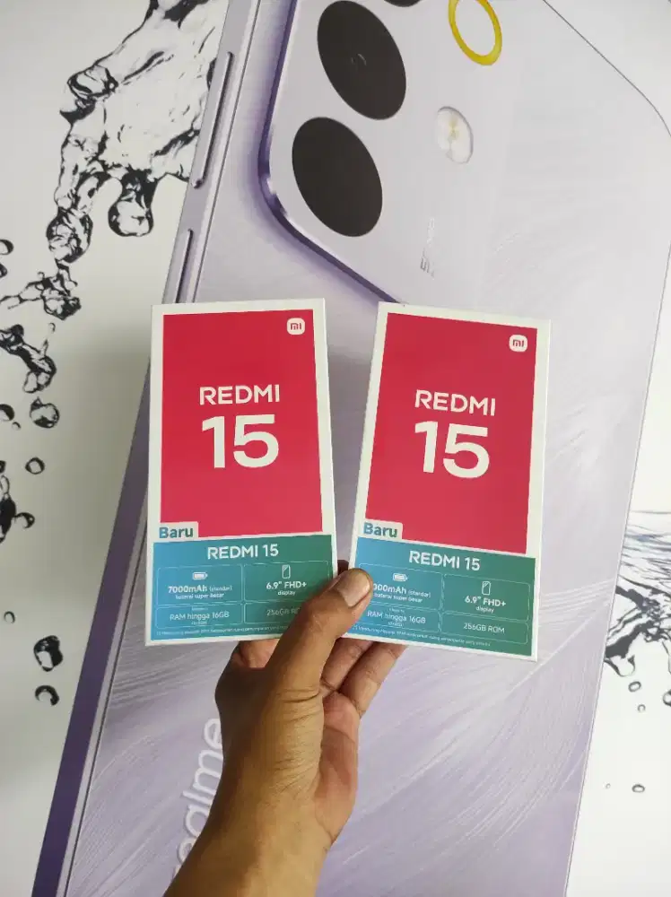 Berminat silahkan WA Xiaomi Redmi 15 NFC 8+8/256 Garansi resmi 15bln