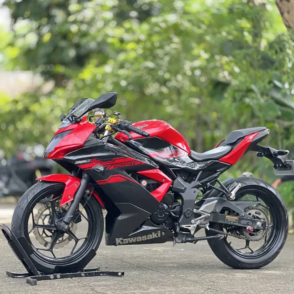 KAWASAKI NINJA MONO 250 SL 2017 MERAH KM RENDAH PAJAK ON SIAP TOURING