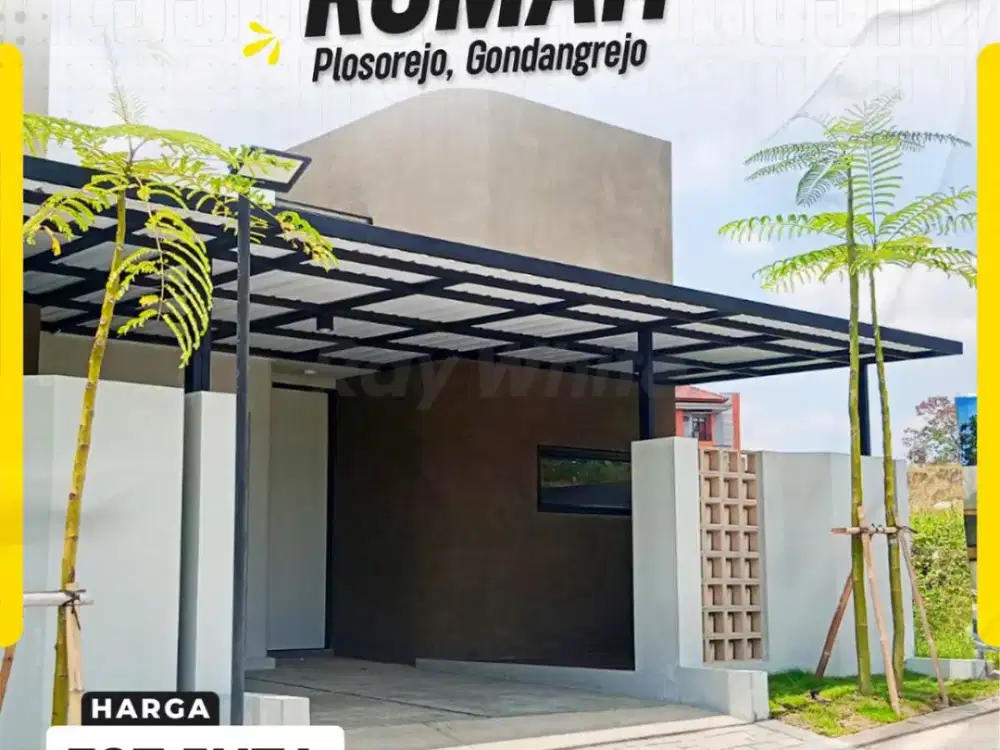 Rumah Baru Bangunan Modern Harga Murah Siap Huni Cluster Nyaman Di Gondangrejo