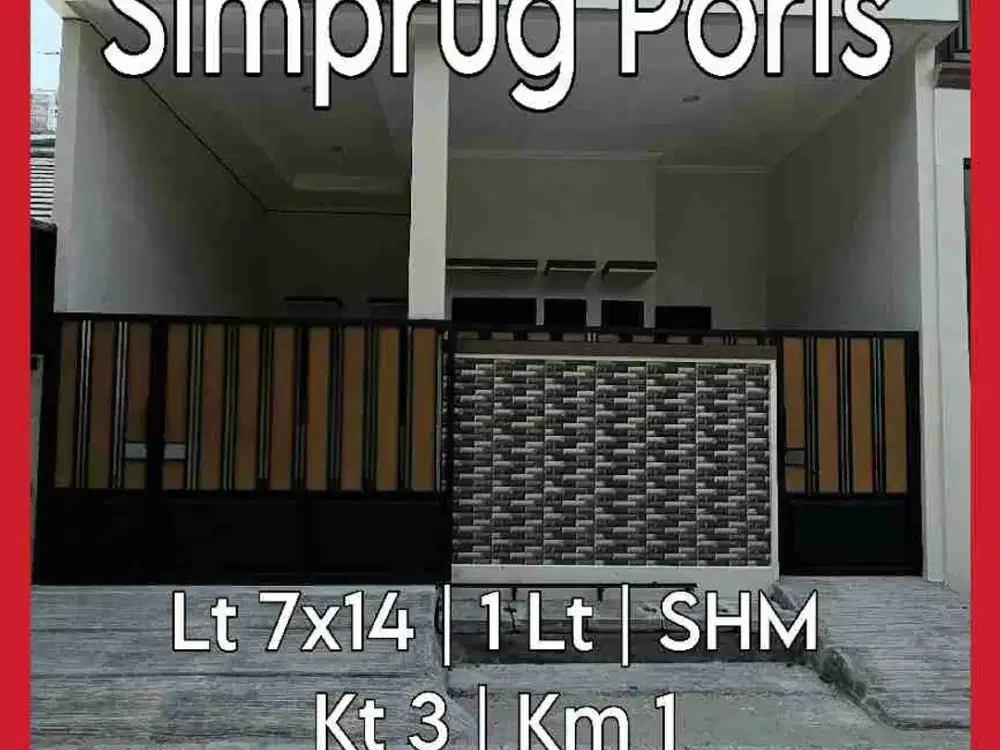 Wilson Rumah baru uk 7x14 di simprug poris