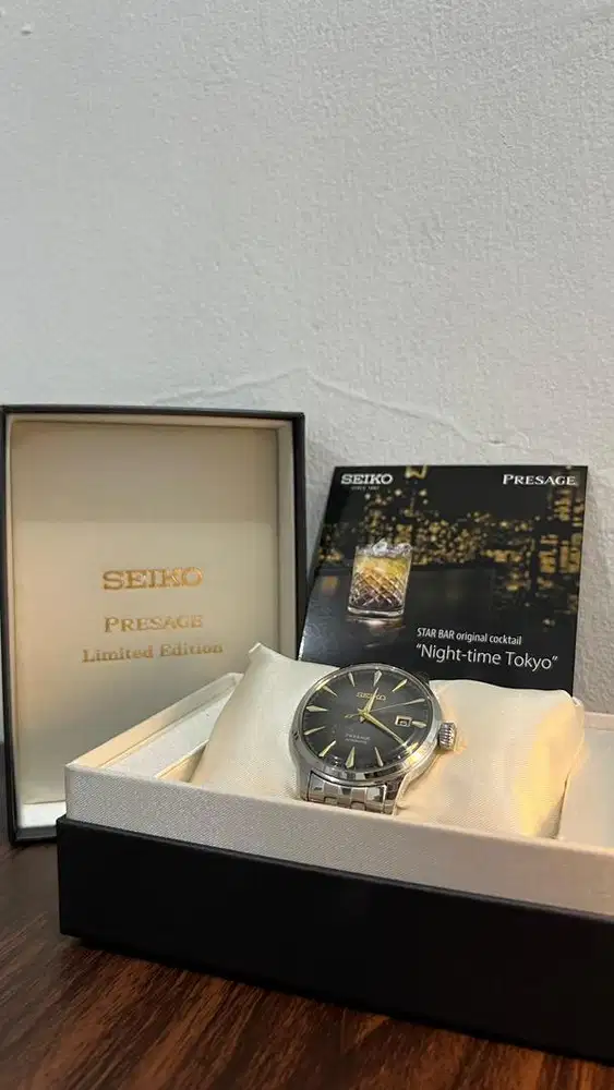 SEIKO Presage Star Bar Original Cocktail Night Time Tokyo