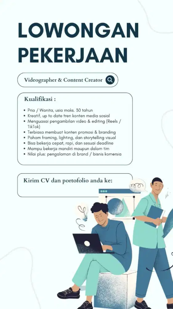 lowongan pekerjaan videographer