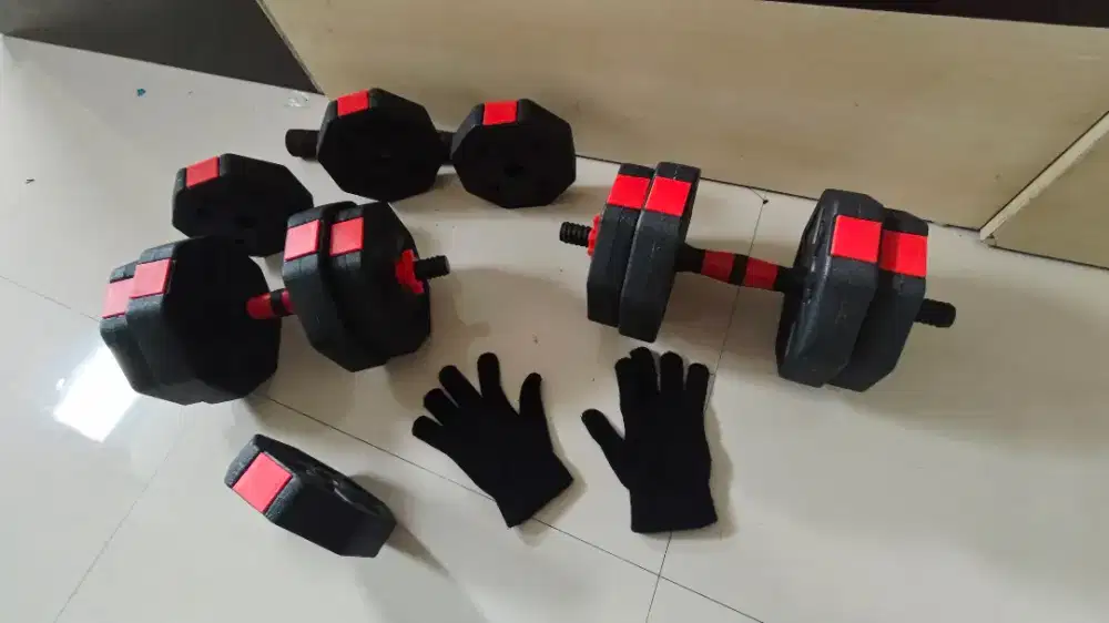 Barbell and dumbbells