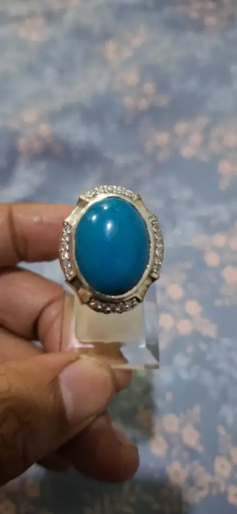 Batu bacan doko alpaka ring