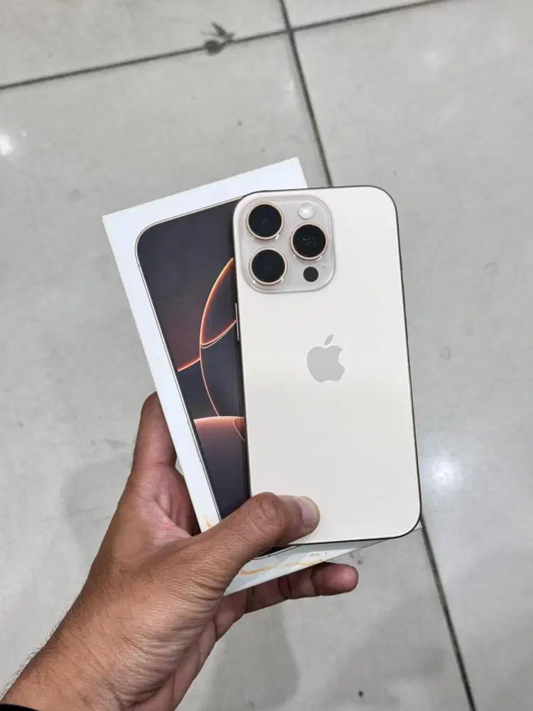 iphone 16 pro 128gb dessert titanium garansi ibox