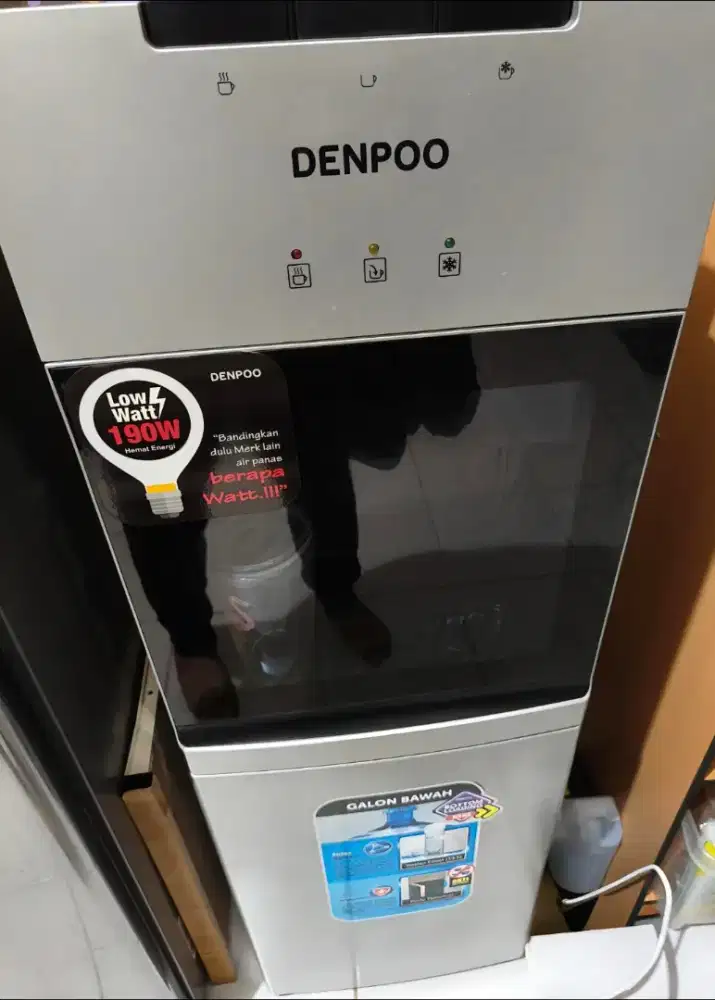 Dispenser denpoo low Watt aquazone filter DDb59 silver