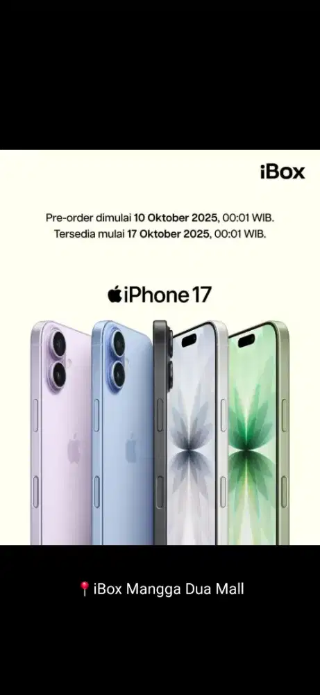 Promo cicilan Iphone 17 series pakai homecredit