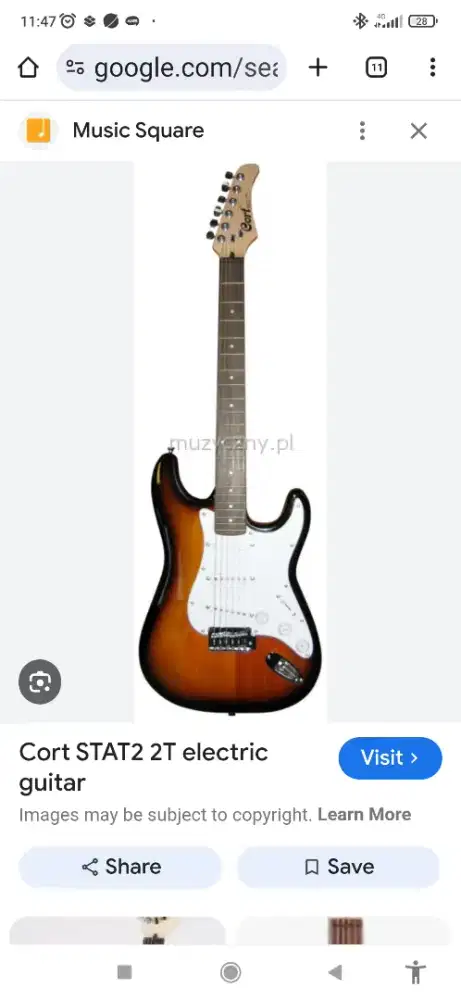 Gitar merk CORT STAT 2T original mii