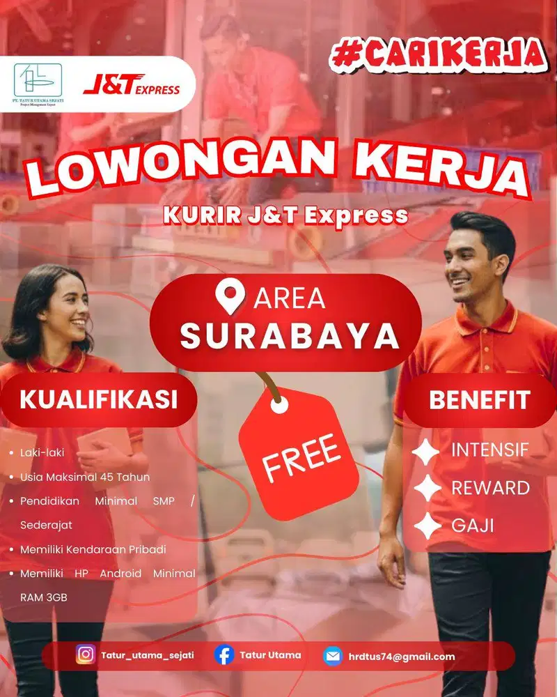 LOWONGAN KERJA KURIR J&T EXPRESS