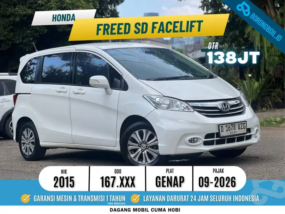 Honda Freed SD Facelift 2015 Putih