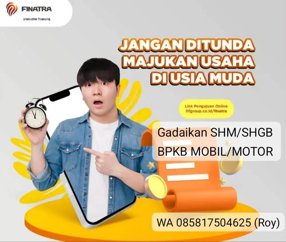 Solusi jika habis uang, BPKB harapan untuk modal lagi. Hubungi skrg ya