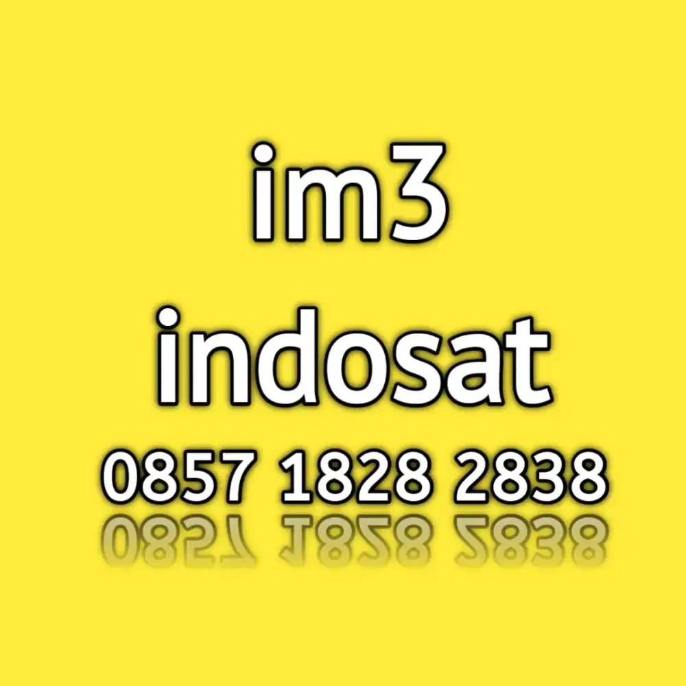 nomor cantik indosat im3