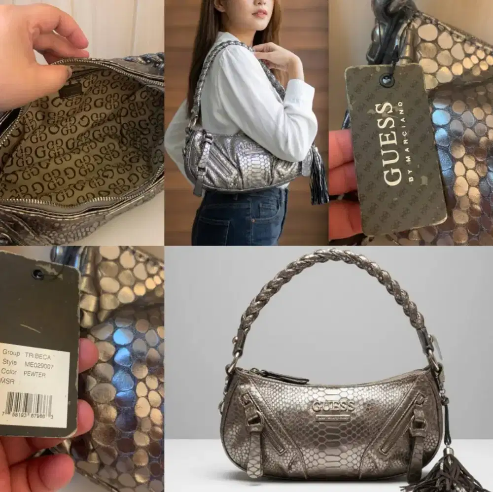 Tas hobo Guess Y2K Vintage tahun 2000an