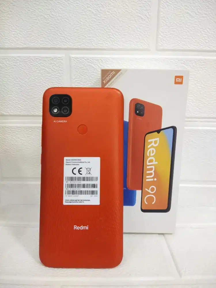 Redmi 9c 4/64 segel full set original gra resmi