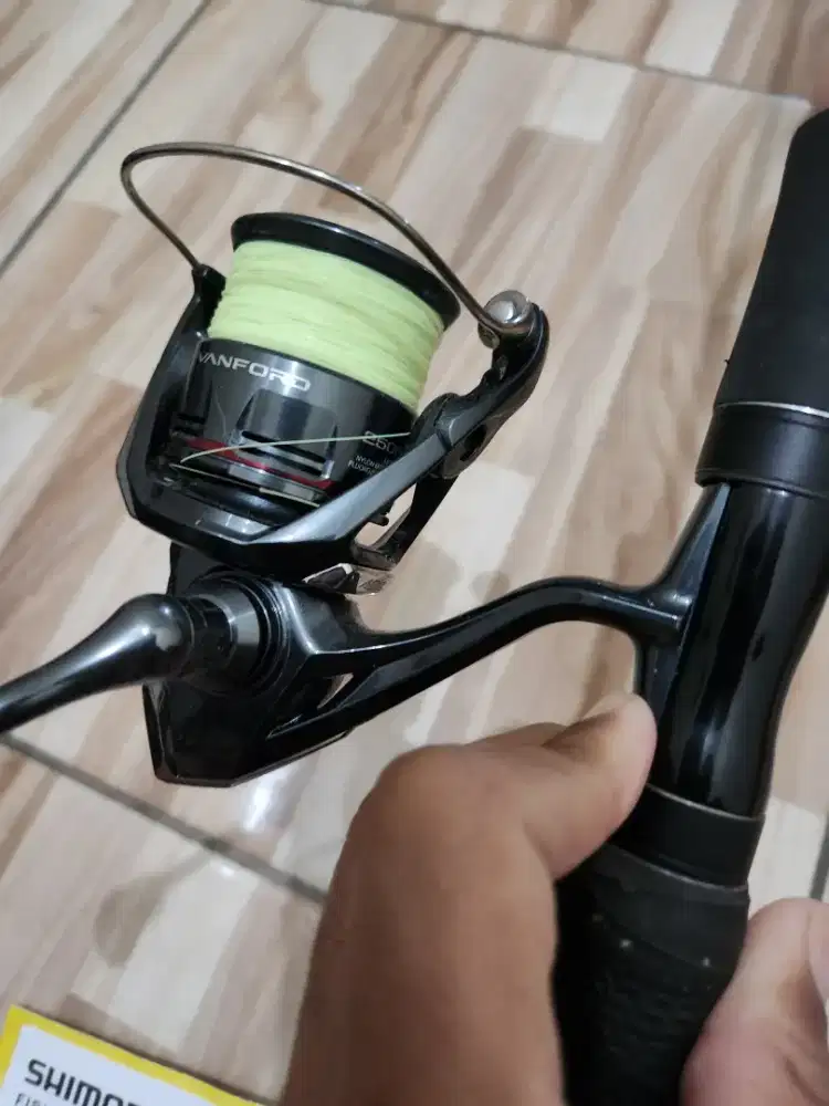 Joran shimano scorpion dan reel shimano vanford build up jepang