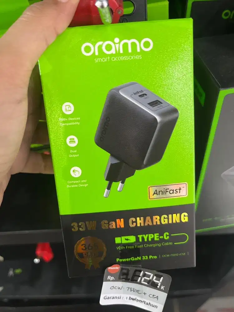 Charger Oraimo 33Watt PowerGaN 33 Pro