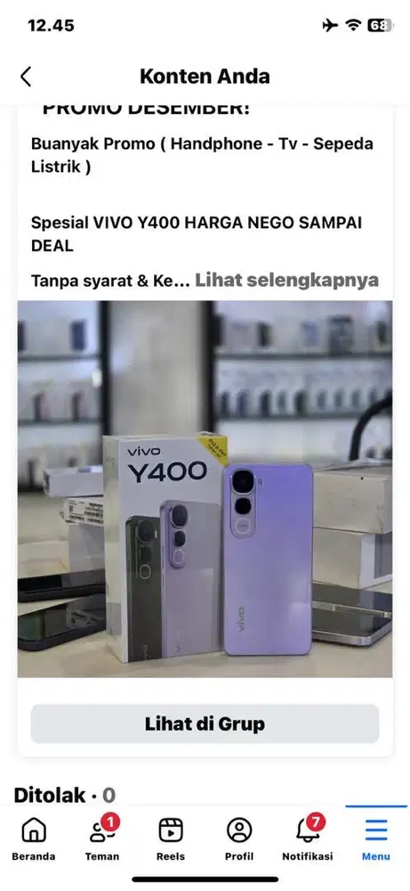 VIVO Y400 8/256 BISA NEGO SAMPAI DEAL