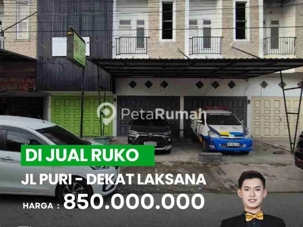 DIJUAL RUKO DI JL PURI DEKAT LAKSANA KONDISI KOSONG, COCOK UNTUK USAHA