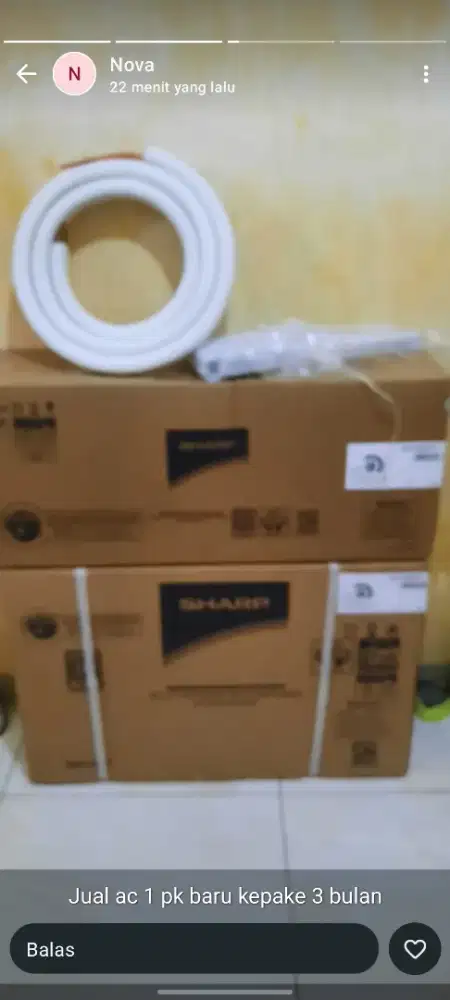 Ac 1 pk merek sharp  Tipe AH-A9CY