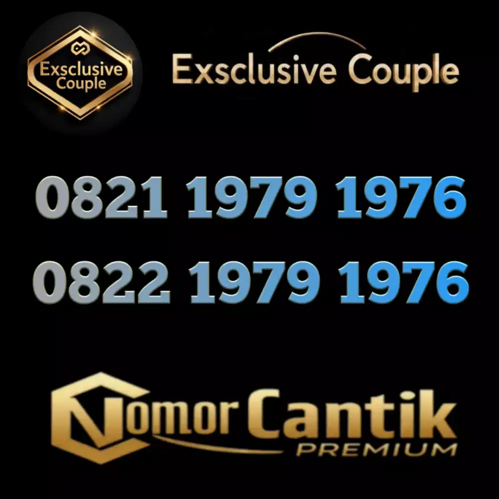 Nomor Cantik Exsclusive Couple Double Tahun Telkomsel berkualitas